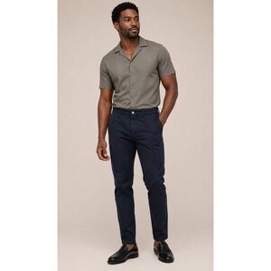 NN07 Marco Style 1200 Dark Navy Cotton Elastane Chino Pants Mens 34x34